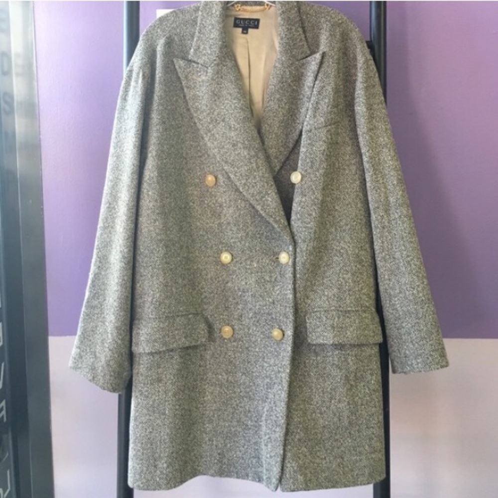 RE-POSH Vintage Tweed Peacoat 🧥✨ - Picture 1 of 8